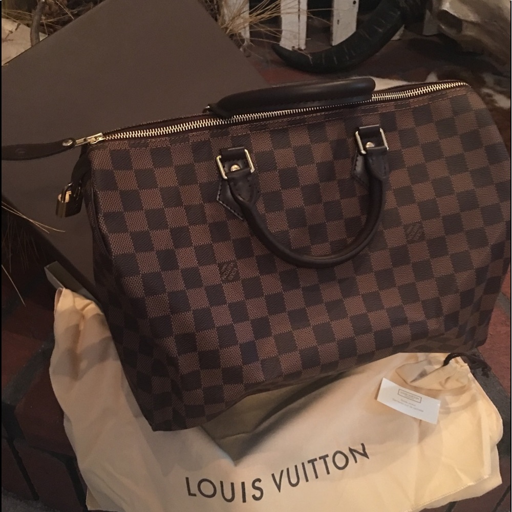 Authentic Louis Vuitton Speedy NM 35. Damier.
